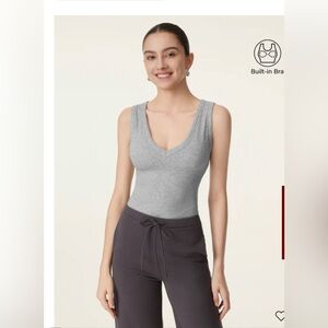 OGL Stretchy V-neck Cotton New Airy Bra Tank
Gray M